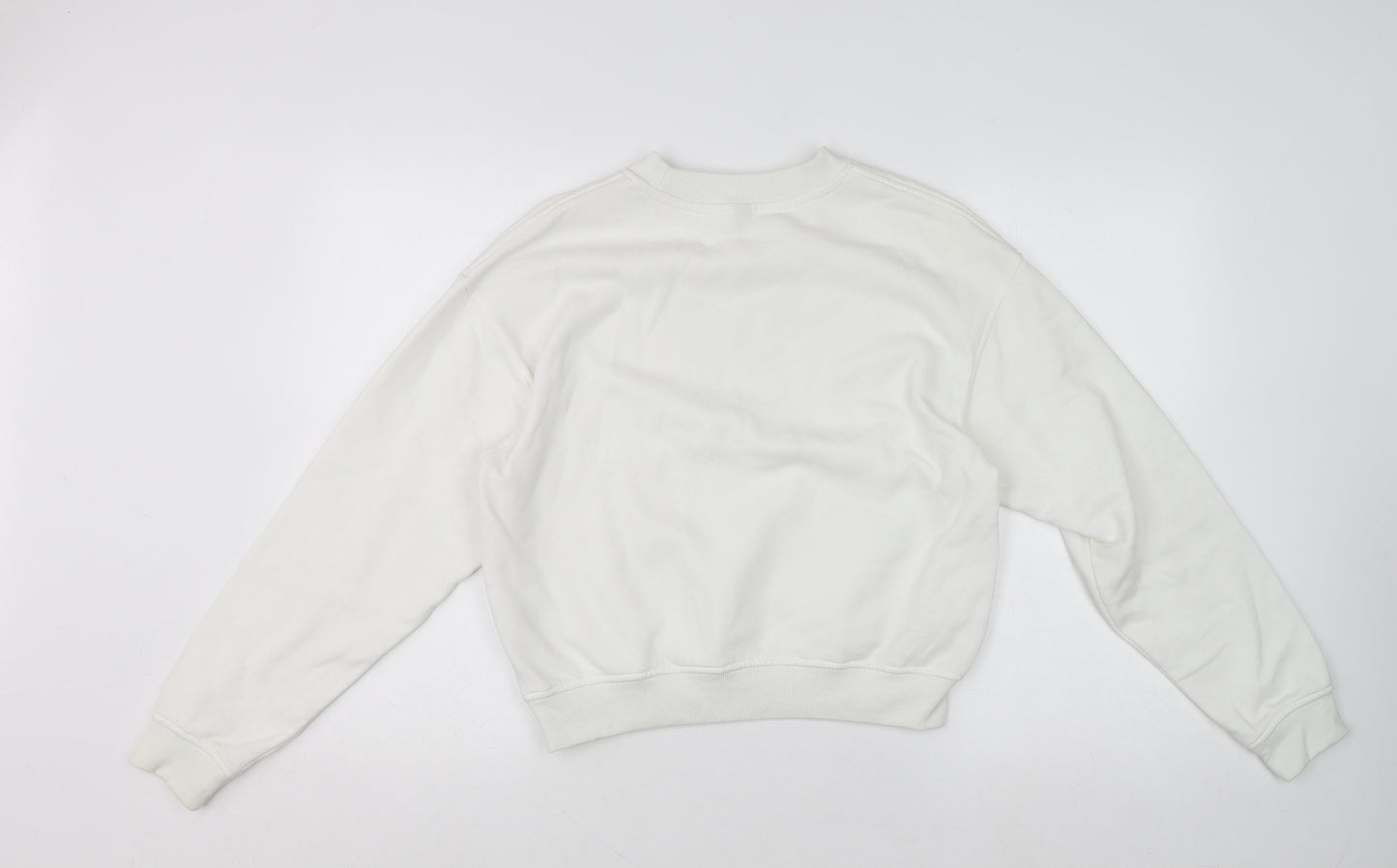 Womens UK Size 8 H&M White Pullover Sweatshirt
