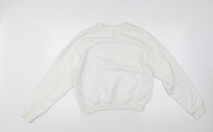 Womens UK Size 8 H&M White Pullover Sweatshirt