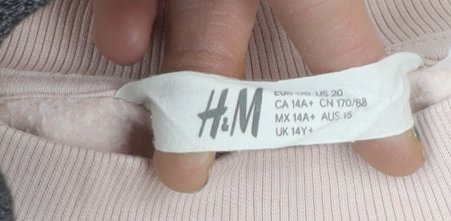 Teens UK Size 14 H&M Pink Pullover Sweatshirt