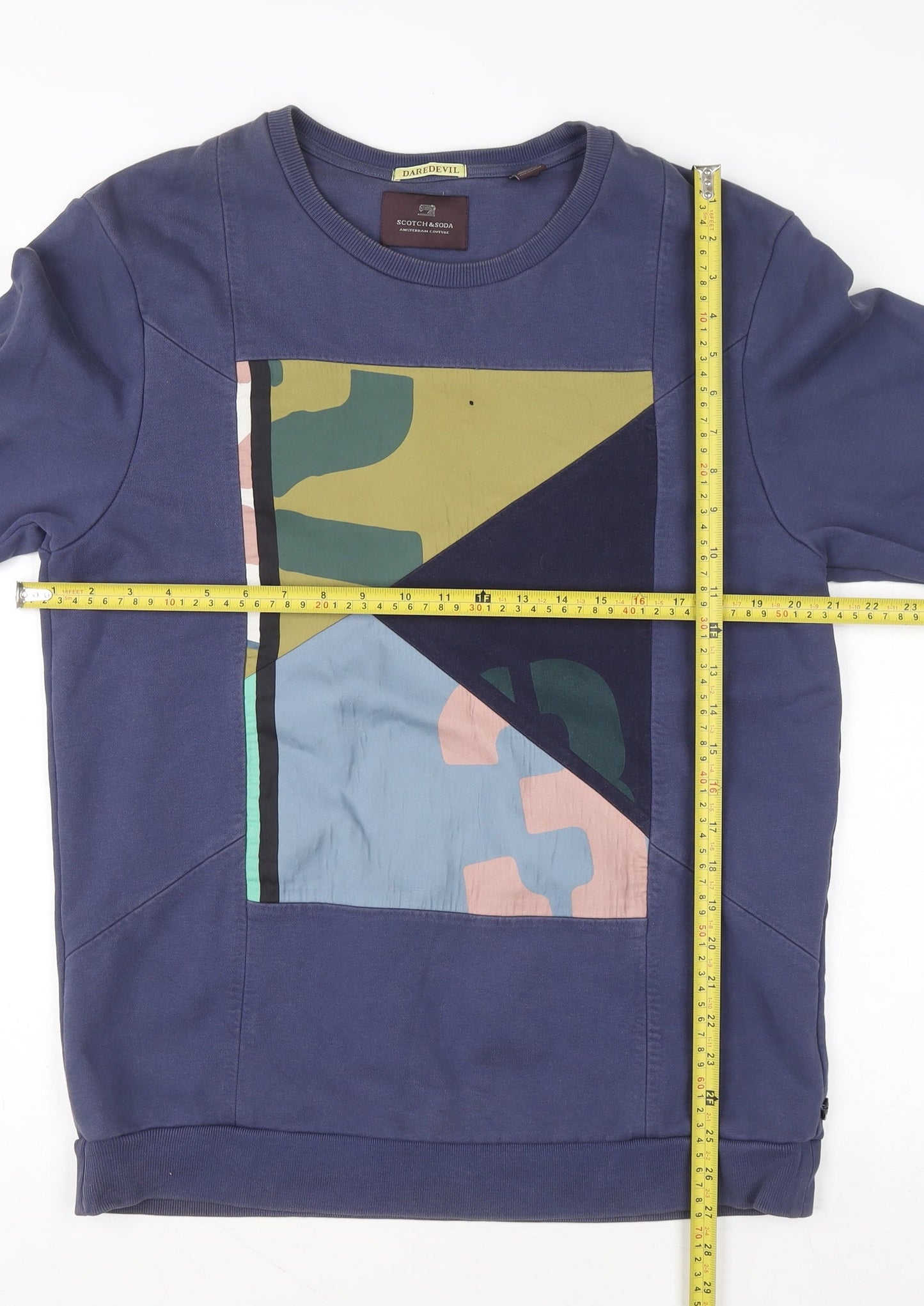 Mens UK Size XL Scotch & Soda Blue Pullover Sweatshirt
