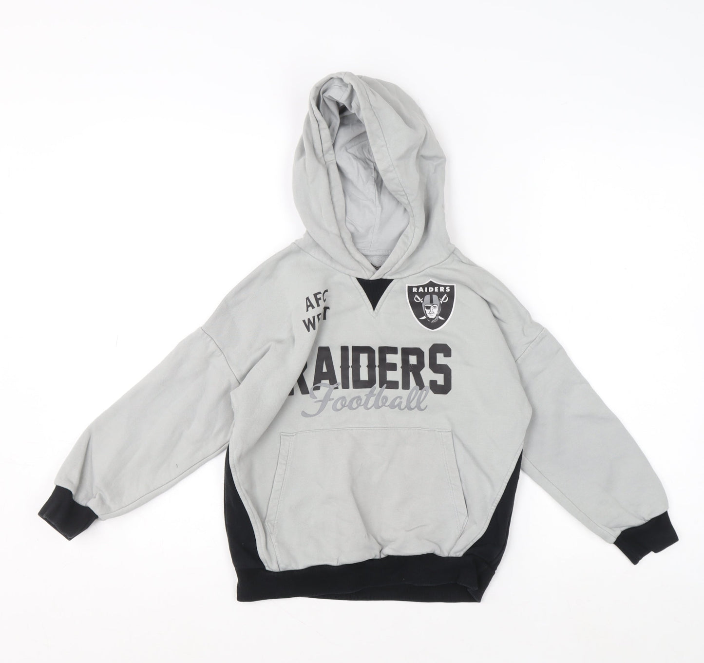 Boys UK Size 7-8 Years Marks and Spencer Grey Pullover Hoodie