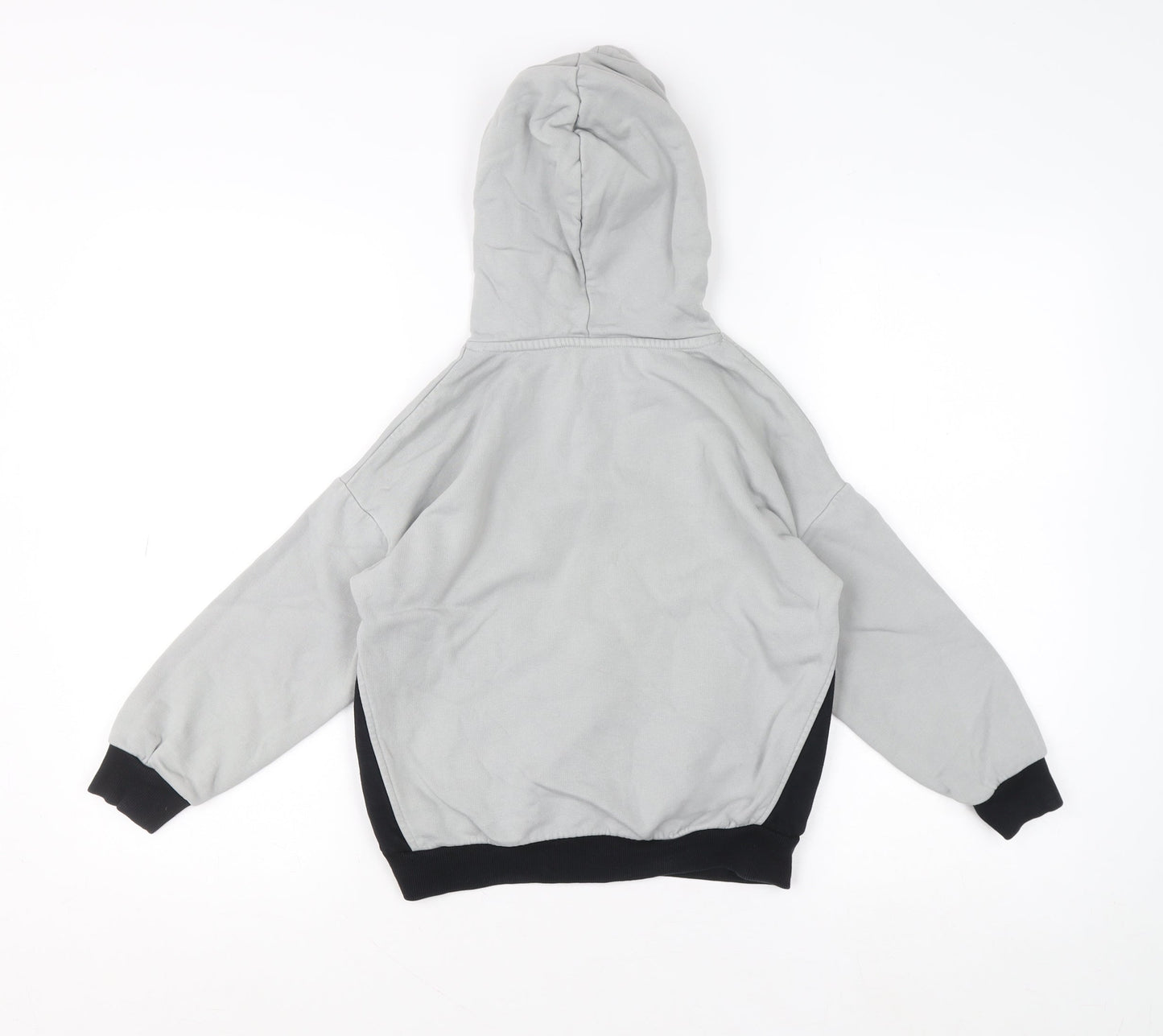 Boys UK Size 7-8 Years Marks and Spencer Grey Pullover Hoodie