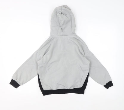 Boys UK Size 7-8 Years Marks and Spencer Grey Pullover Hoodie