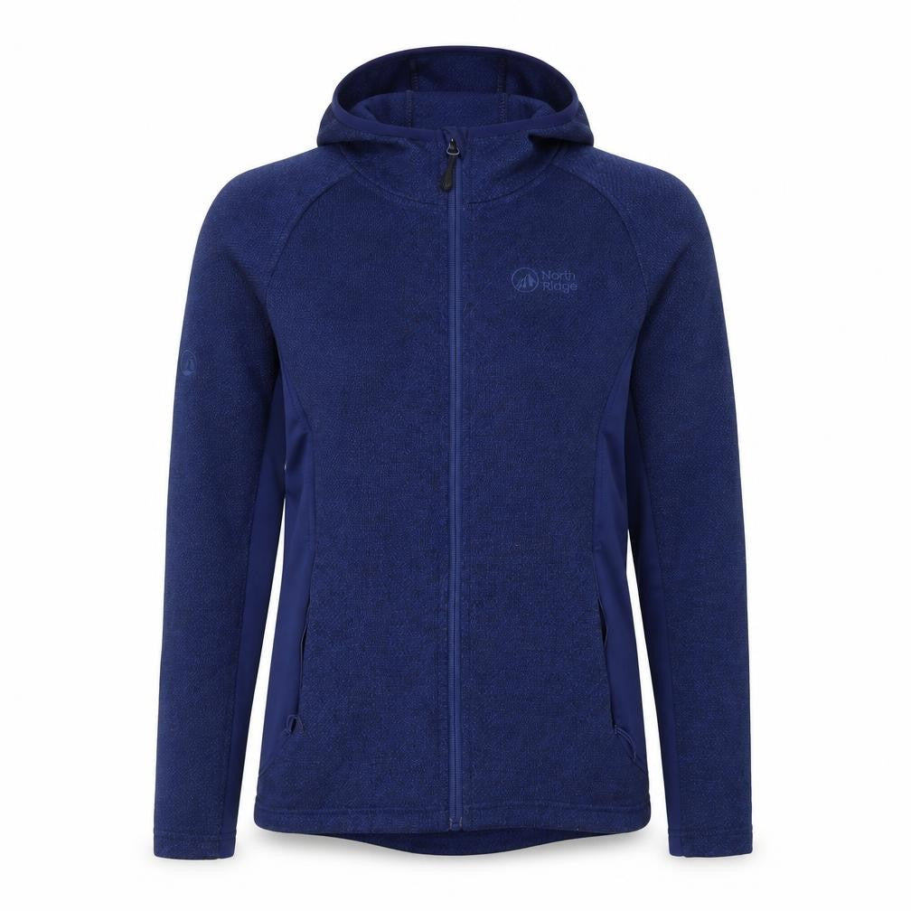 Womens UK Size 12 North Ridge Blue Hiking Walking Gym & Training Jacket