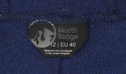 Womens UK Size 12 North Ridge Blue Hiking Walking Gym & Training Jacket