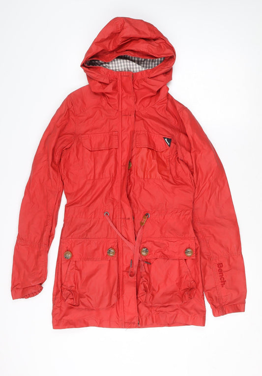Womens UK Size XS Bench Red Parka Coat