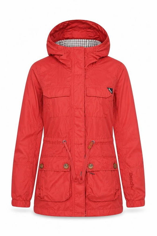 Womens UK Size XS Bench Red Parka Coat