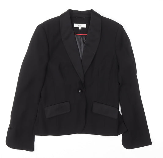 Womens UK Size 12 NEXT Regular Black Suit Jacket
