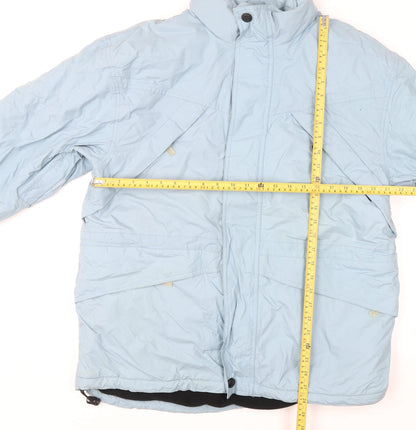 Womens UK Size M Hawkshead Blue Parka Coat
