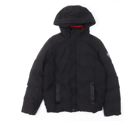 Boys UK Size 9-10 Years Trespass Black Puffer Jacket