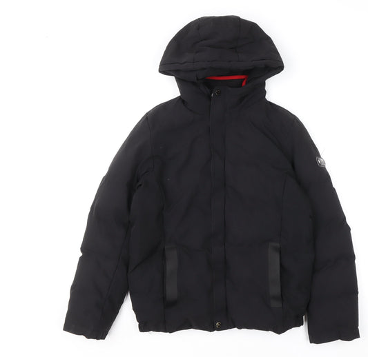 Boys UK Size 9-10 Years Trespass Black Puffer Jacket