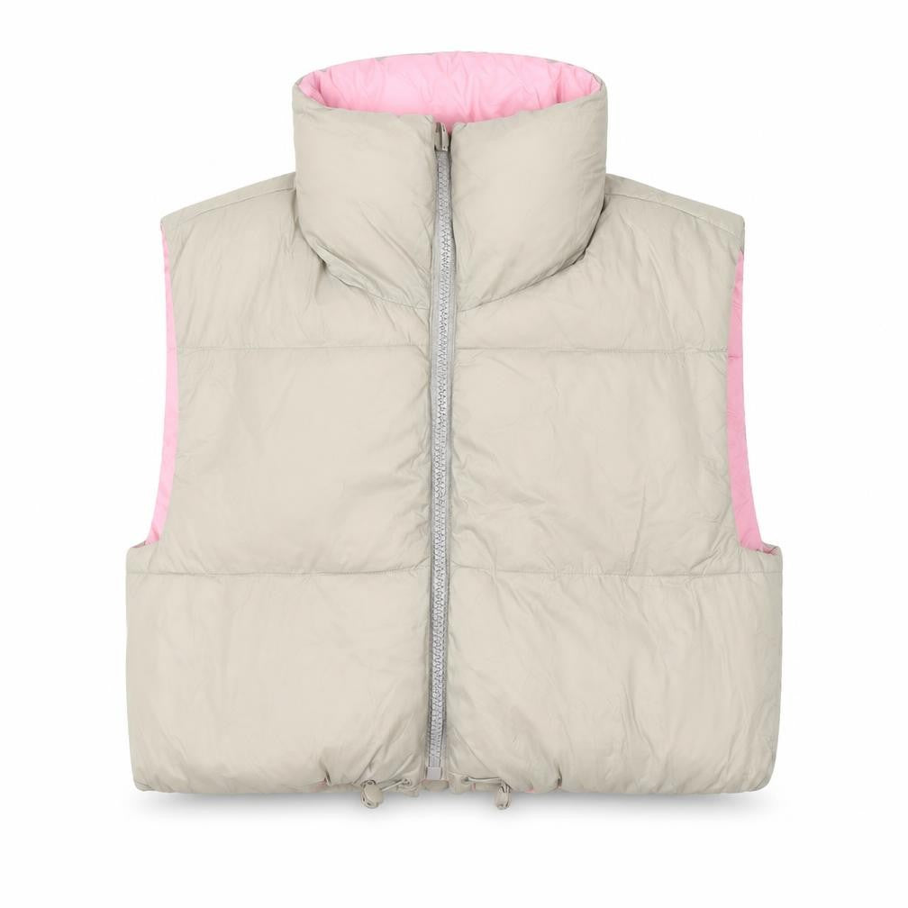 Womens UK Size 14 Zara Beige Puffer Jacket