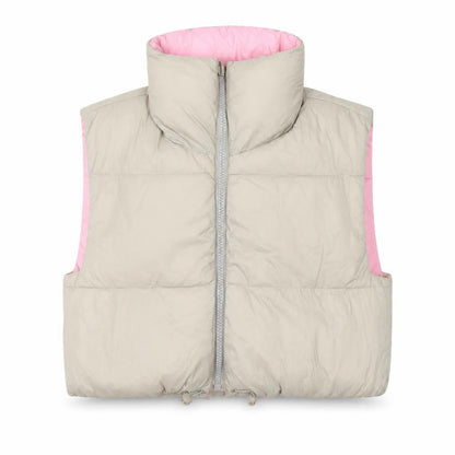 Womens UK Size 14 Zara Beige Puffer Jacket