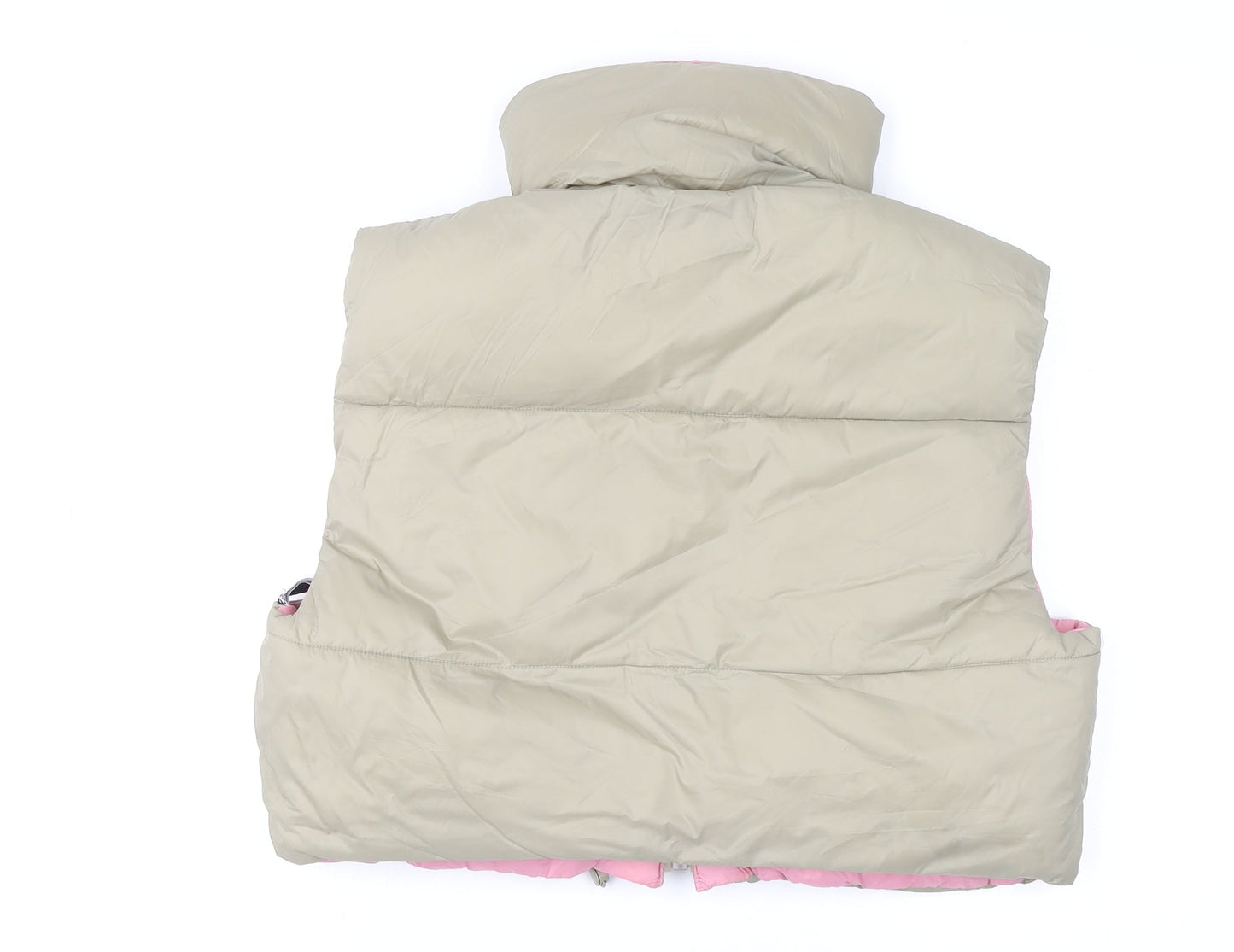 Womens UK Size 14 Zara Beige Puffer Jacket