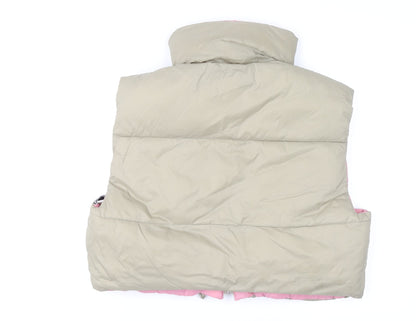 Womens UK Size 14 Zara Beige Puffer Jacket