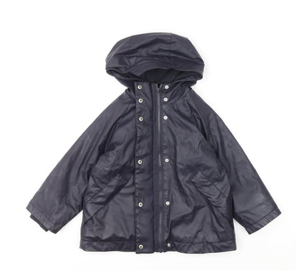 Boys UK Size 3-4 Years Zara Blue Rain Coat