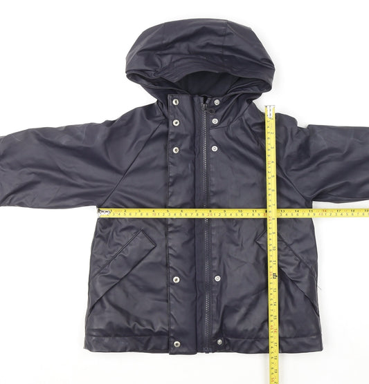 Boys UK Size 3-4 Years Zara Blue Rain Coat