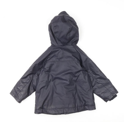 Boys UK Size 3-4 Years Zara Blue Rain Coat