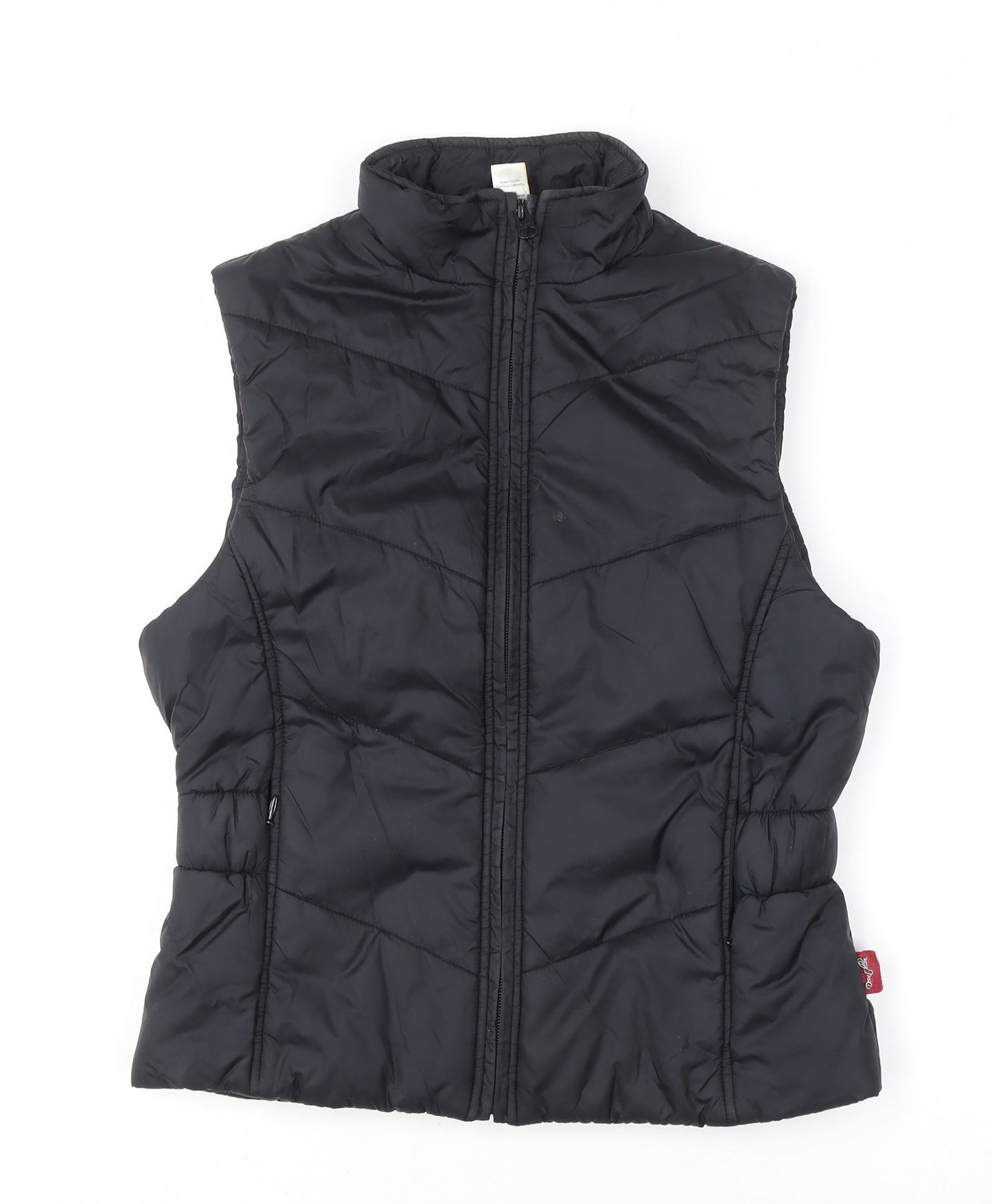 Womens UK Size 8 DECATHLON Black Puffer Jacket