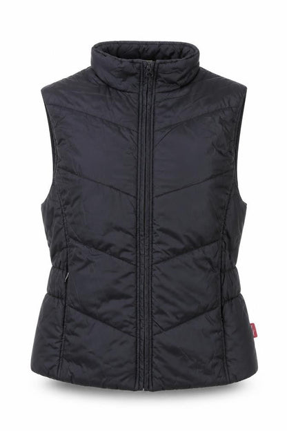 Womens UK Size 8 DECATHLON Black Puffer Jacket