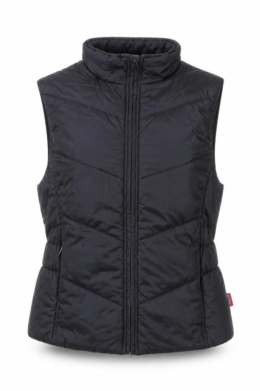 Womens UK Size 8 DECATHLON Black Puffer Jacket