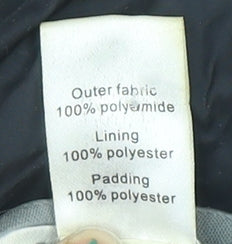 Womens UK Size 8 DECATHLON Black Puffer Jacket