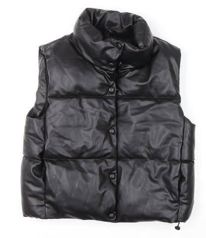 Womens UK Size L Zara Black Puffer Jacket