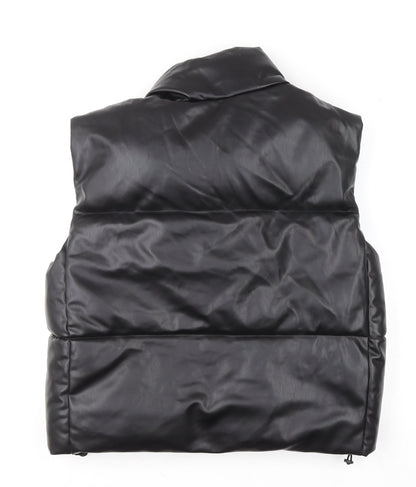 Womens UK Size L Zara Black Puffer Jacket