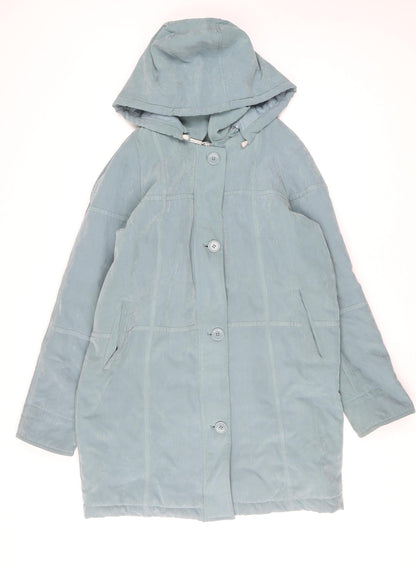 Womens UK Size 12 JBC Blue Rain Coat