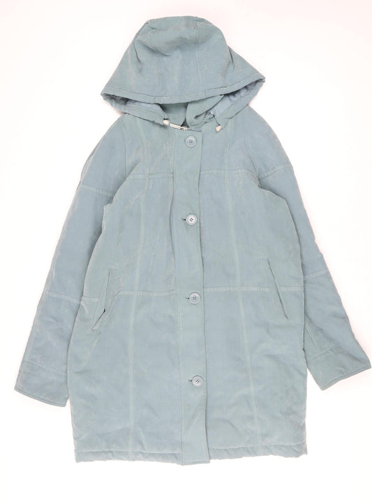 Womens UK Size 12 JBC Blue Rain Coat