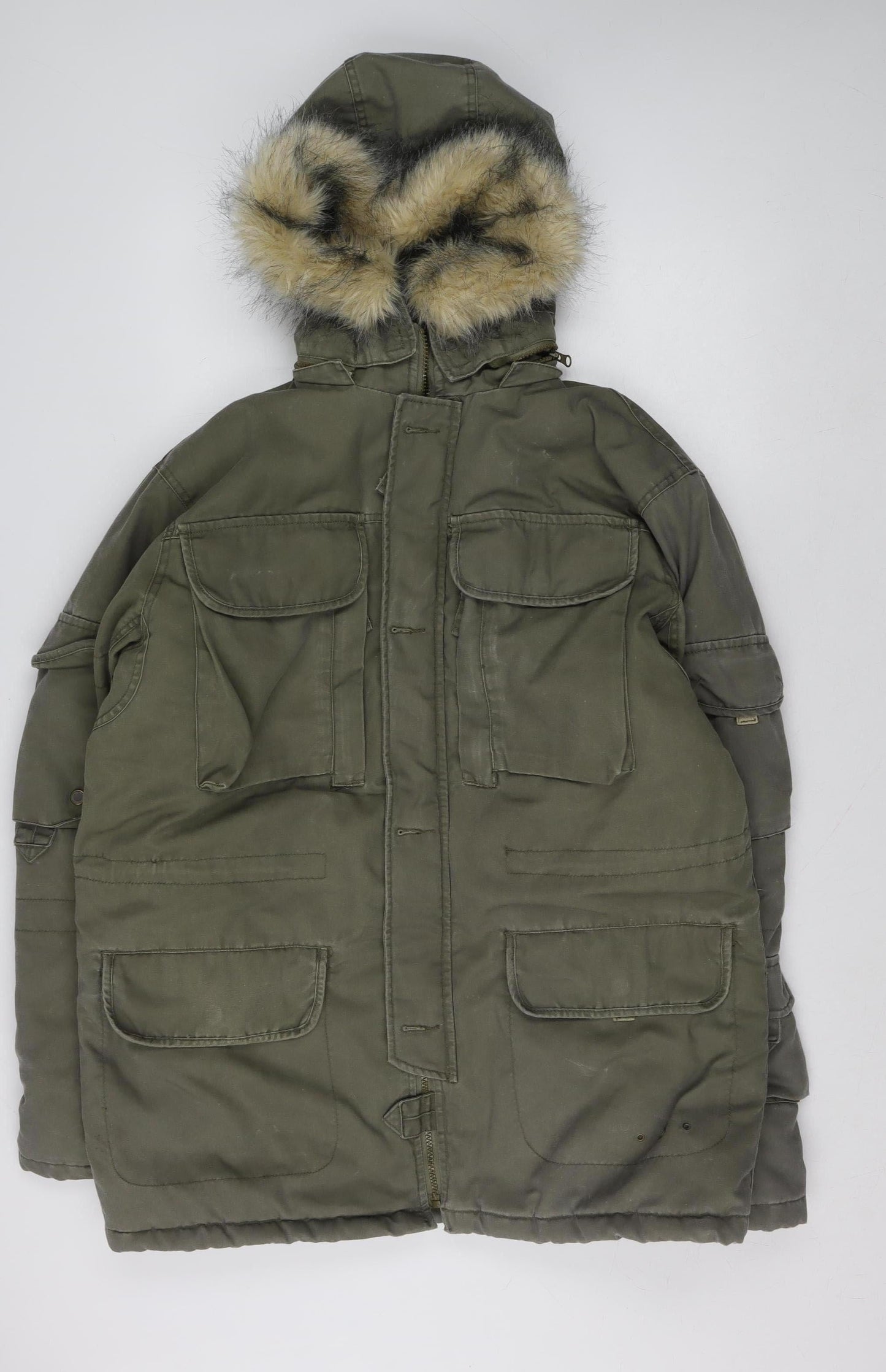 Womens UK Size L Estwest Green Parka Coat