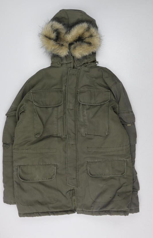Womens UK Size L Estwest Green Parka Coat