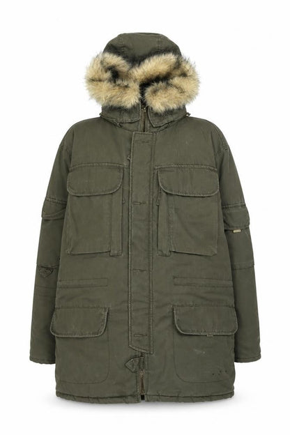 Womens UK Size L Estwest Green Parka Coat