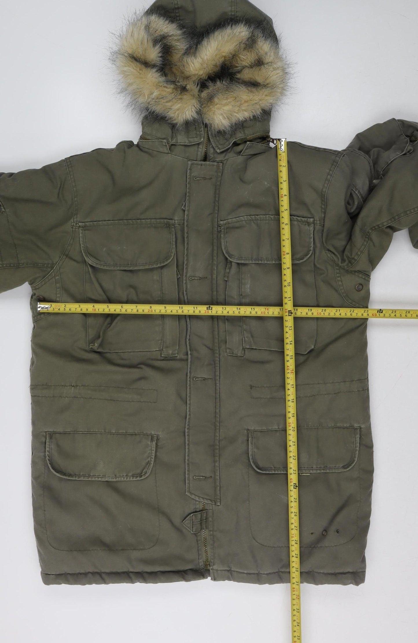 Womens UK Size L Estwest Green Parka Coat