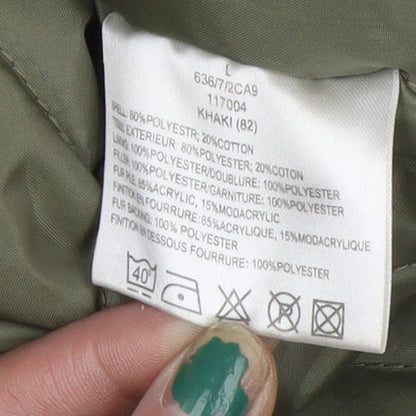 Womens UK Size L Estwest Green Parka Coat