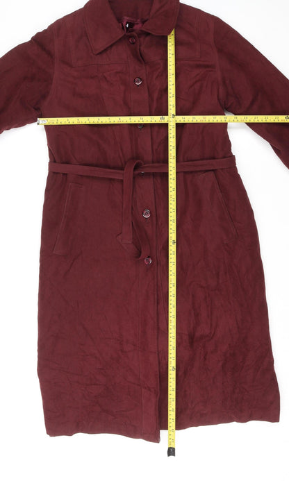 Womens UK Size 12 Forecaster of Boston Red Overcoat