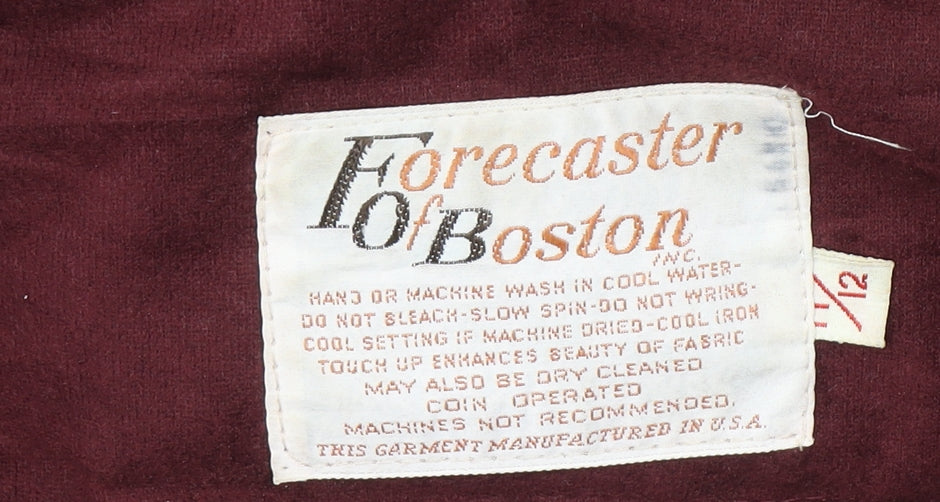 Womens UK Size 12 Forecaster of Boston Red Overcoat