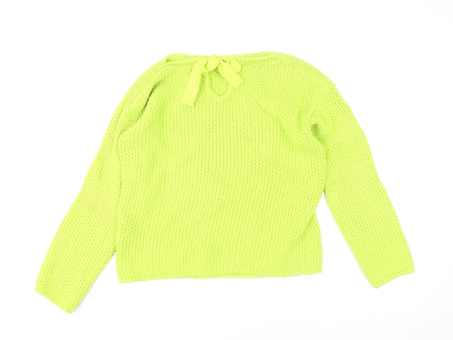 Womens UK Size 14 Oui Green Pullover Jumper