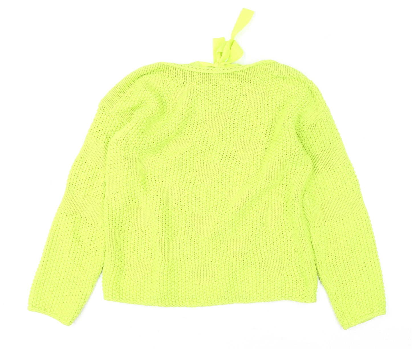 Womens UK Size 14 Oui Green Pullover Jumper