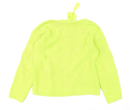 Womens UK Size 14 Oui Green Pullover Jumper