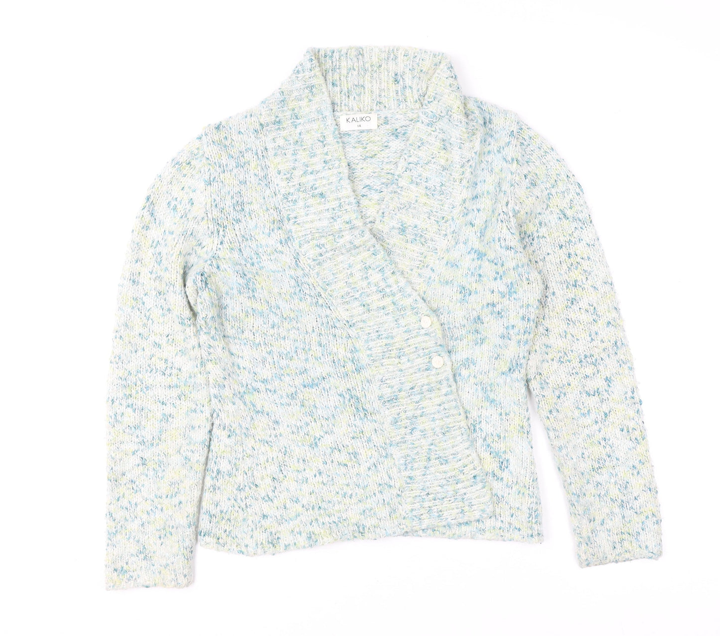 Womens UK Size 14 Kaliko Multicoloured Cardigan Jumper