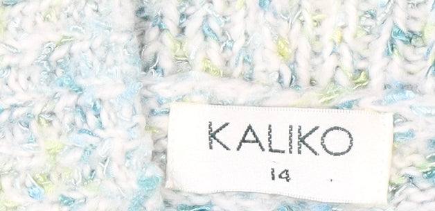 Womens UK Size 14 Kaliko Multicoloured Cardigan Jumper