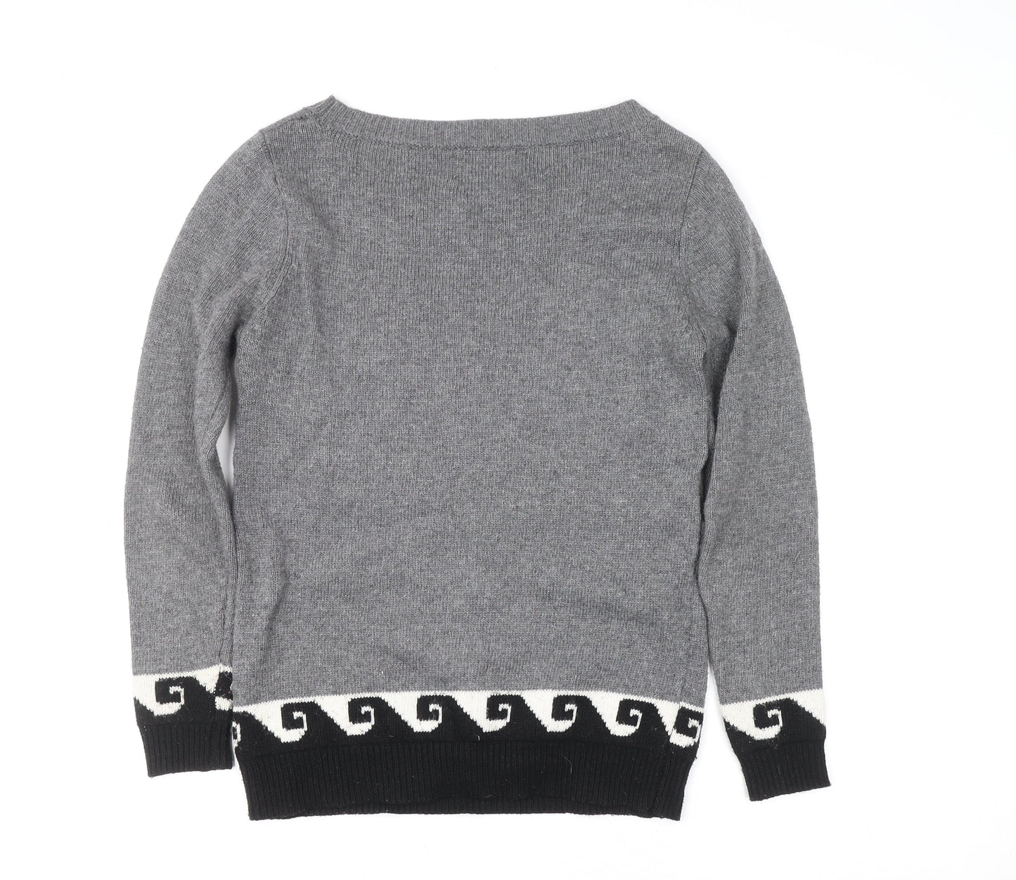Womens UK Size XS Valley of the Dolls Grey Pullover Jumper