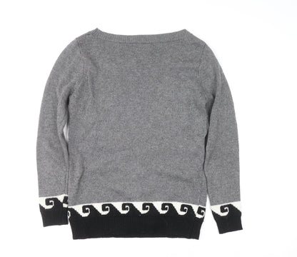 Womens UK Size XS Valley of the Dolls Grey Pullover Jumper