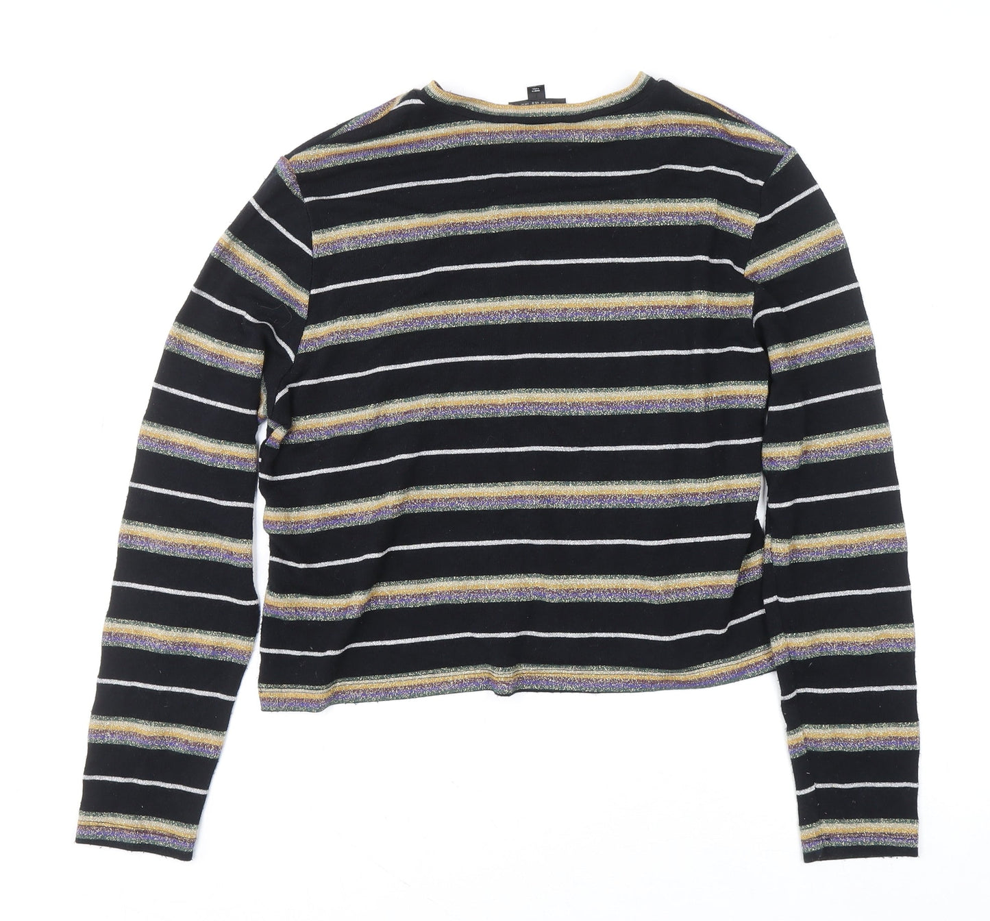 Womens UK Size 12 Topshop Black Pullover Jumper