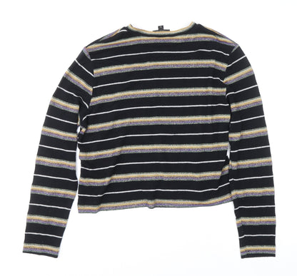 Womens UK Size 12 Topshop Black Pullover Jumper