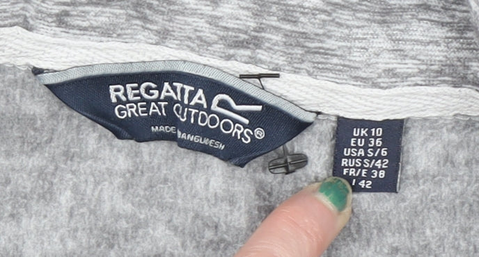 Womens UK Size 10 Regatta Great Outdoors Grey Full Zip Hoodie