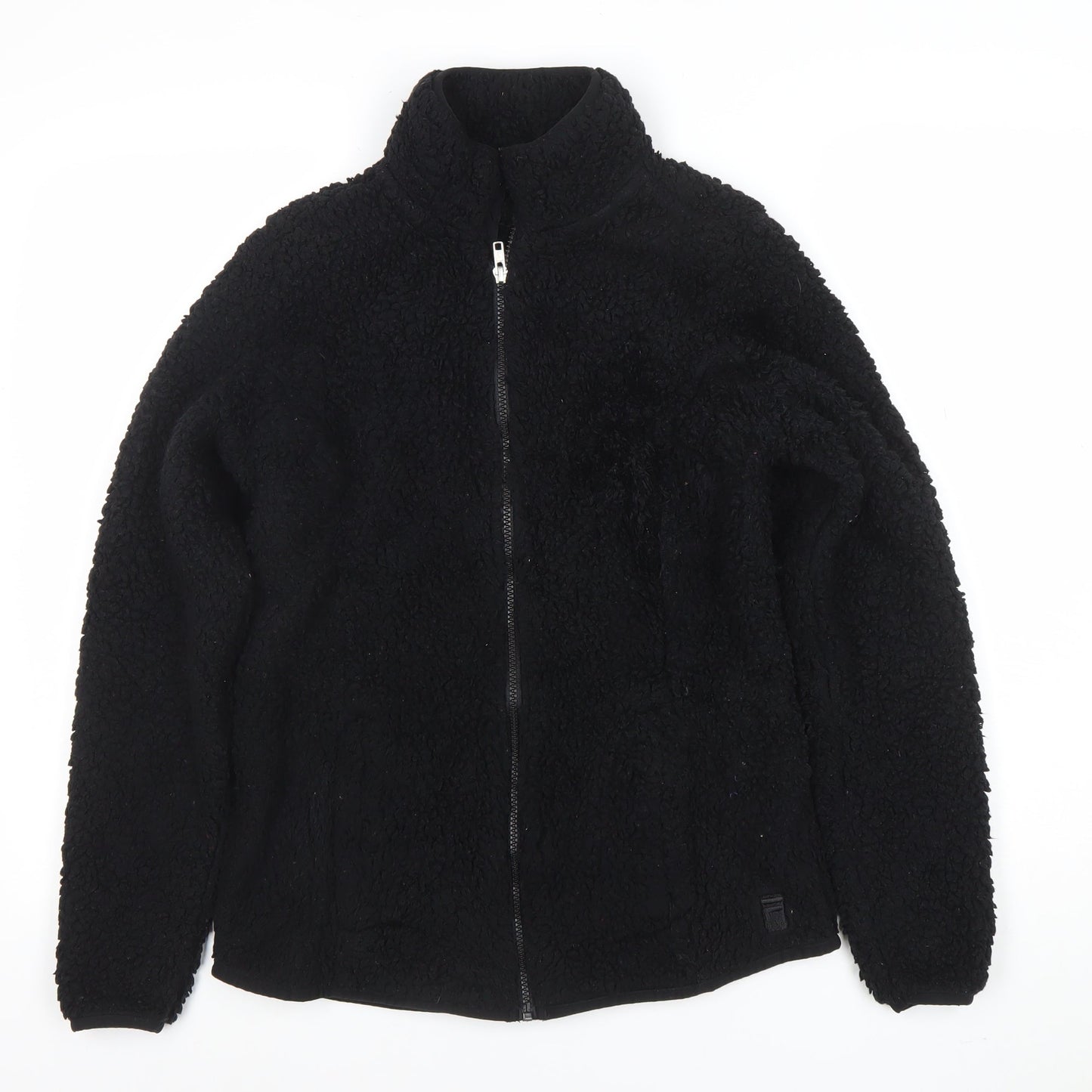Womens UK Size M FILA Black Basic Jacket