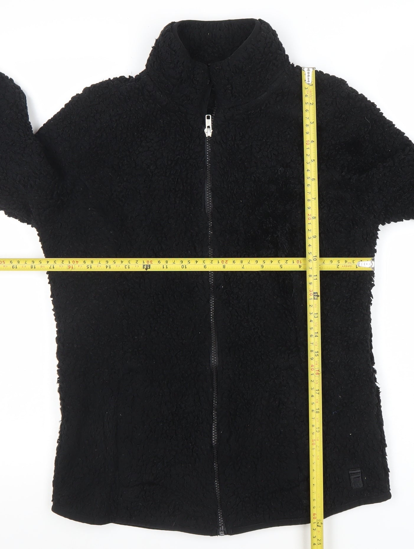 Womens UK Size M FILA Black Basic Jacket