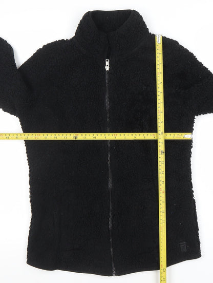 Womens UK Size M FILA Black Basic Jacket